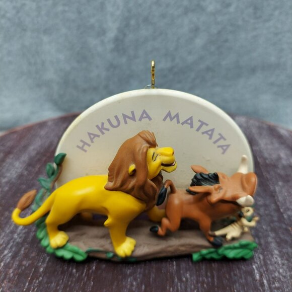Hakuna Matata Lion King Characters Collectible Display Ornament - Picture 3 of 8